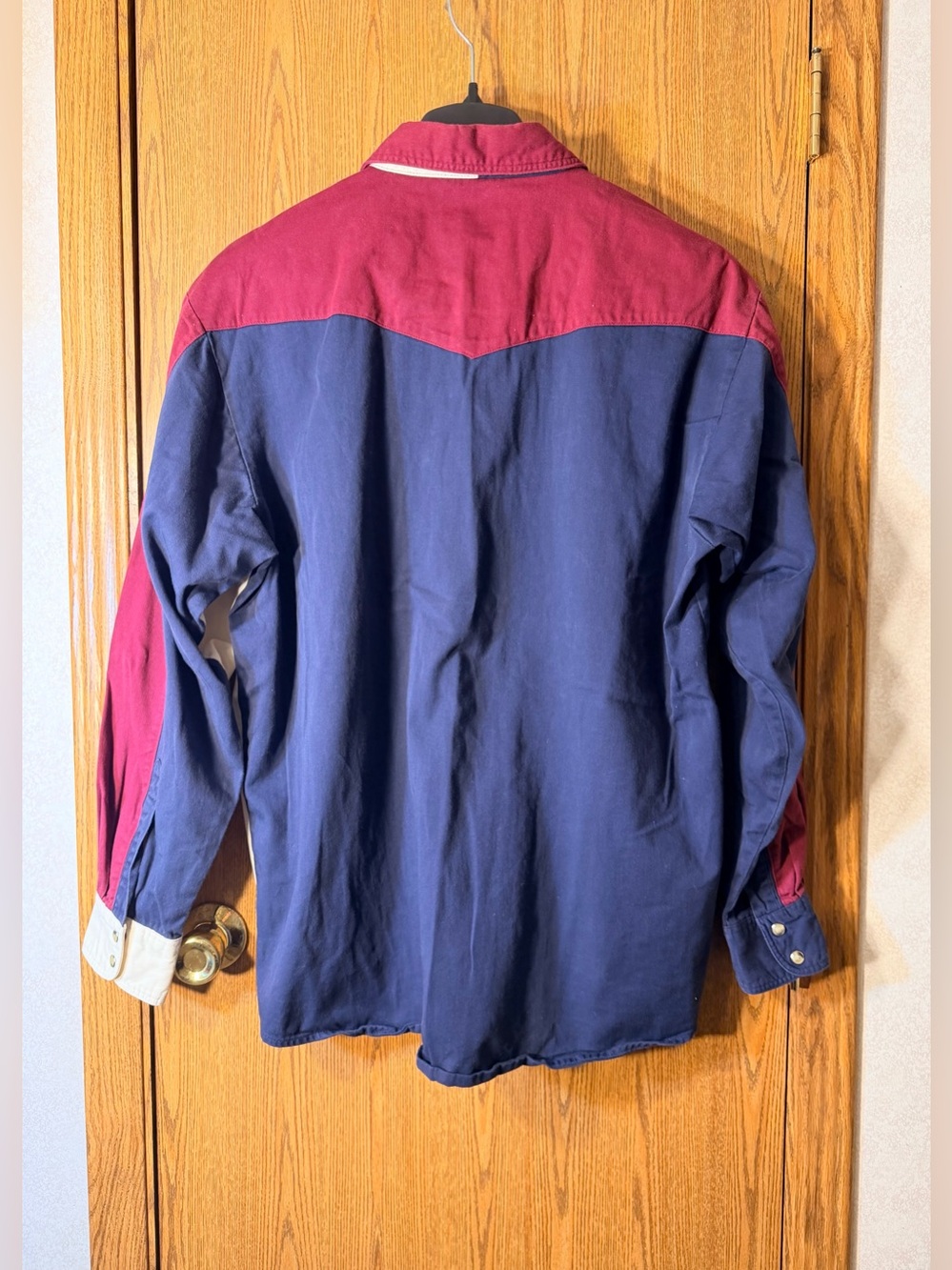 Wrangler 80s Colorblock Pearl Snap Retro Western Shirt - Picture 7 of 7